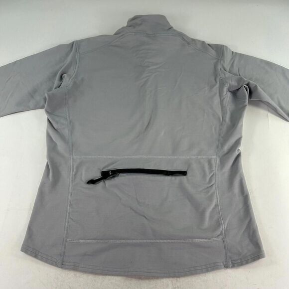 VTG Patagonia Cycling Pullover Jersey Jacket Womens Large Made USA 1/2 Zip Gray - Picture 2 of 10